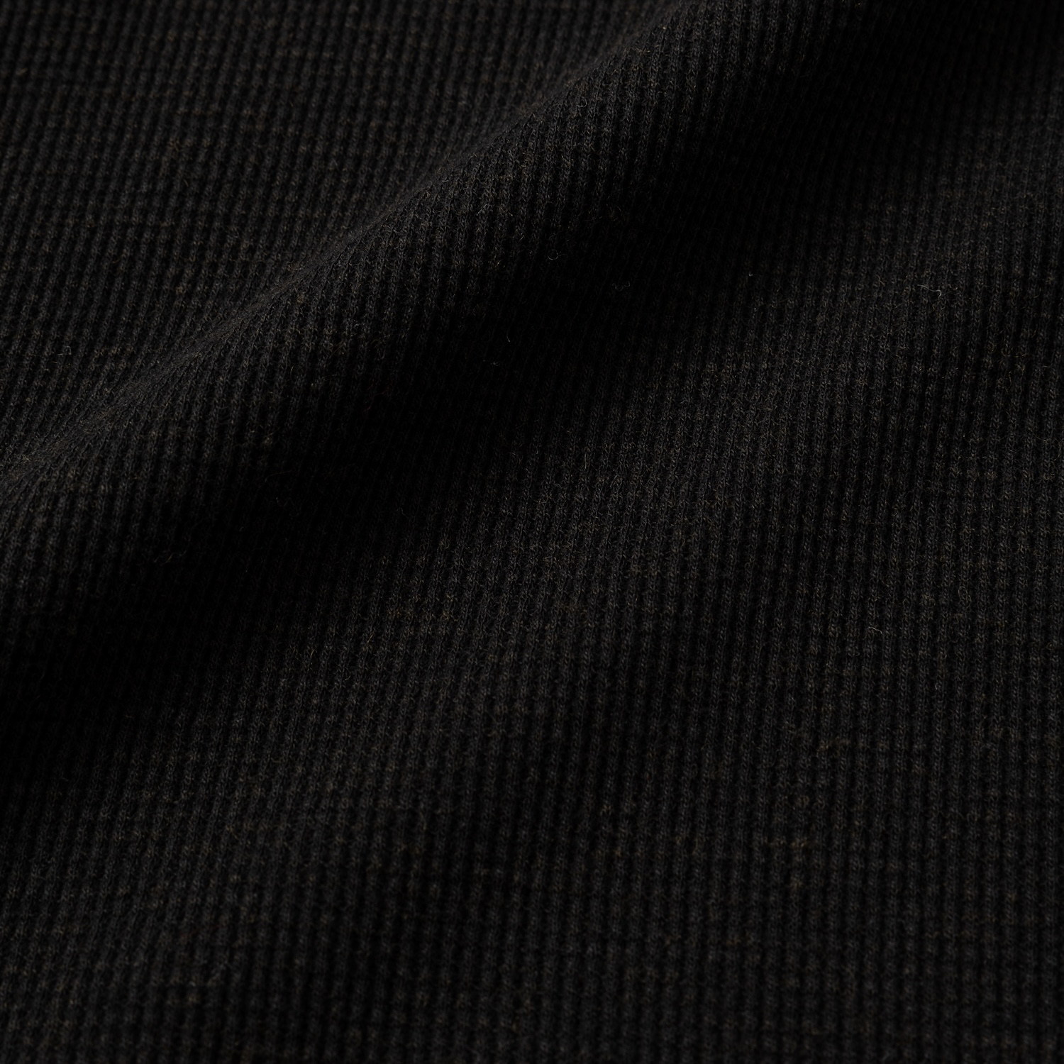 Cotton Wool Thermal shirt /OFF BLACK