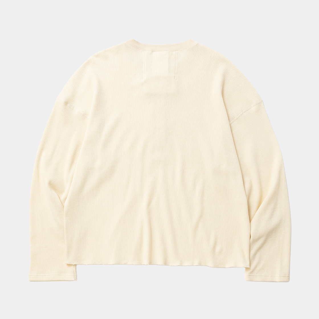 Cotton Wool Thermal Henley /NATURAL