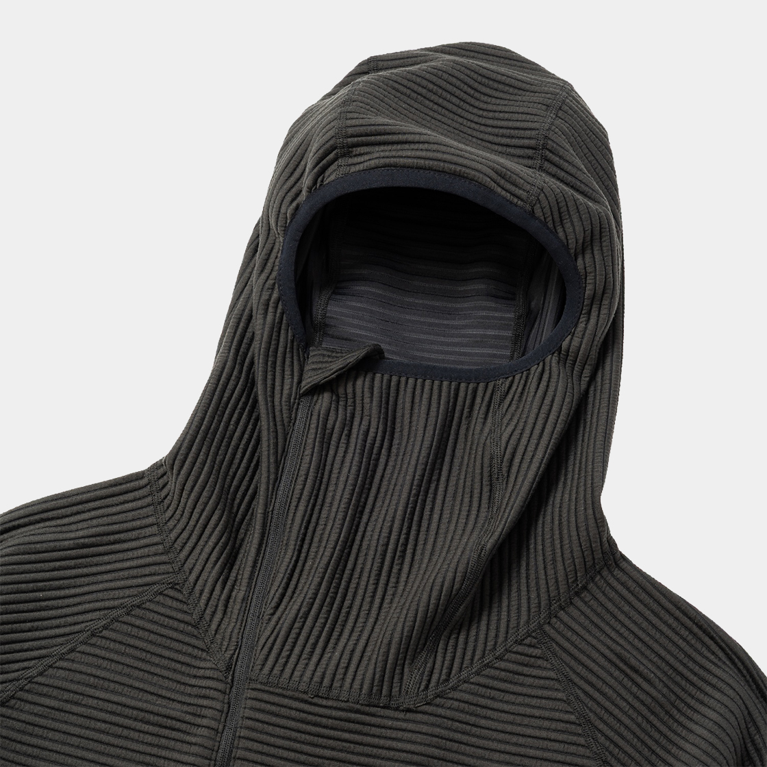 Uneven Anonymous Balaclava Hoodie /OFF BLACK