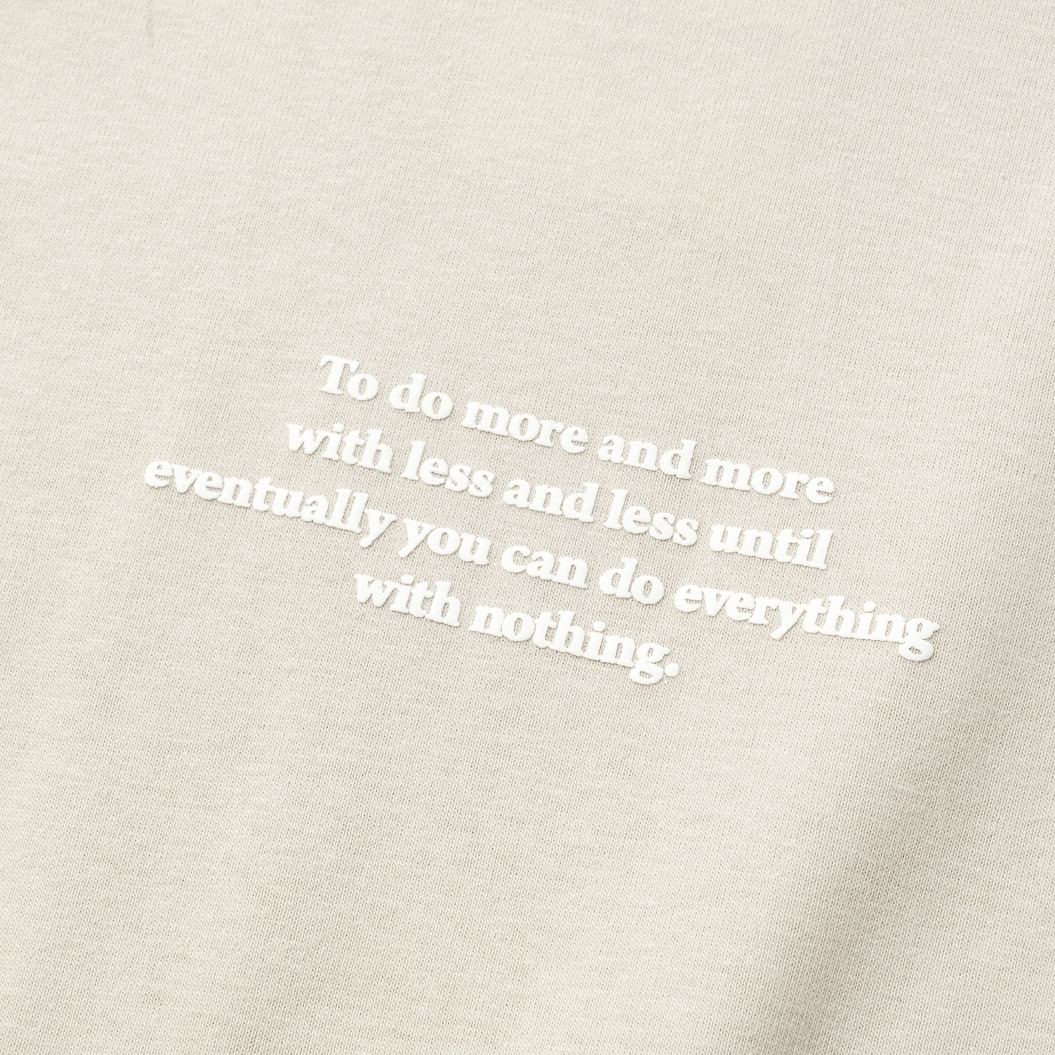 Typography L/S Tee /FROST GREY