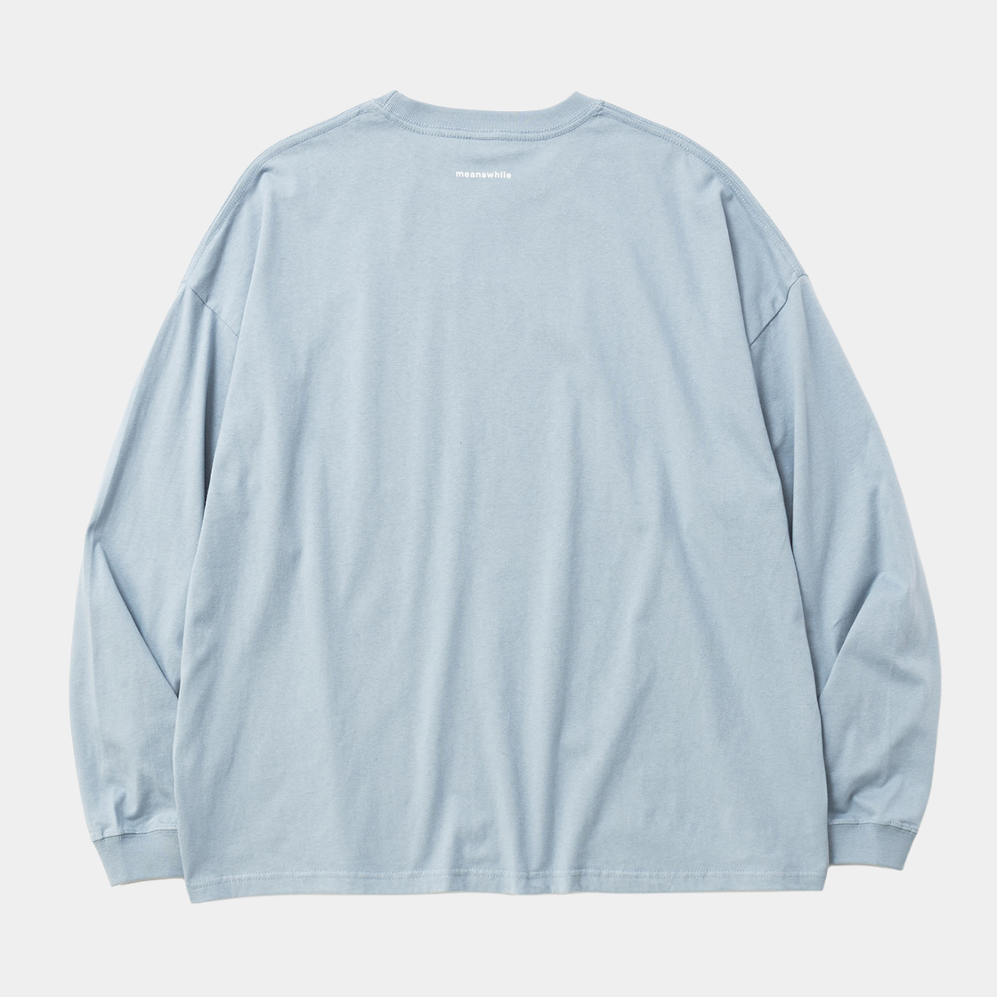 Typography L/S Tee /ACID BLUE