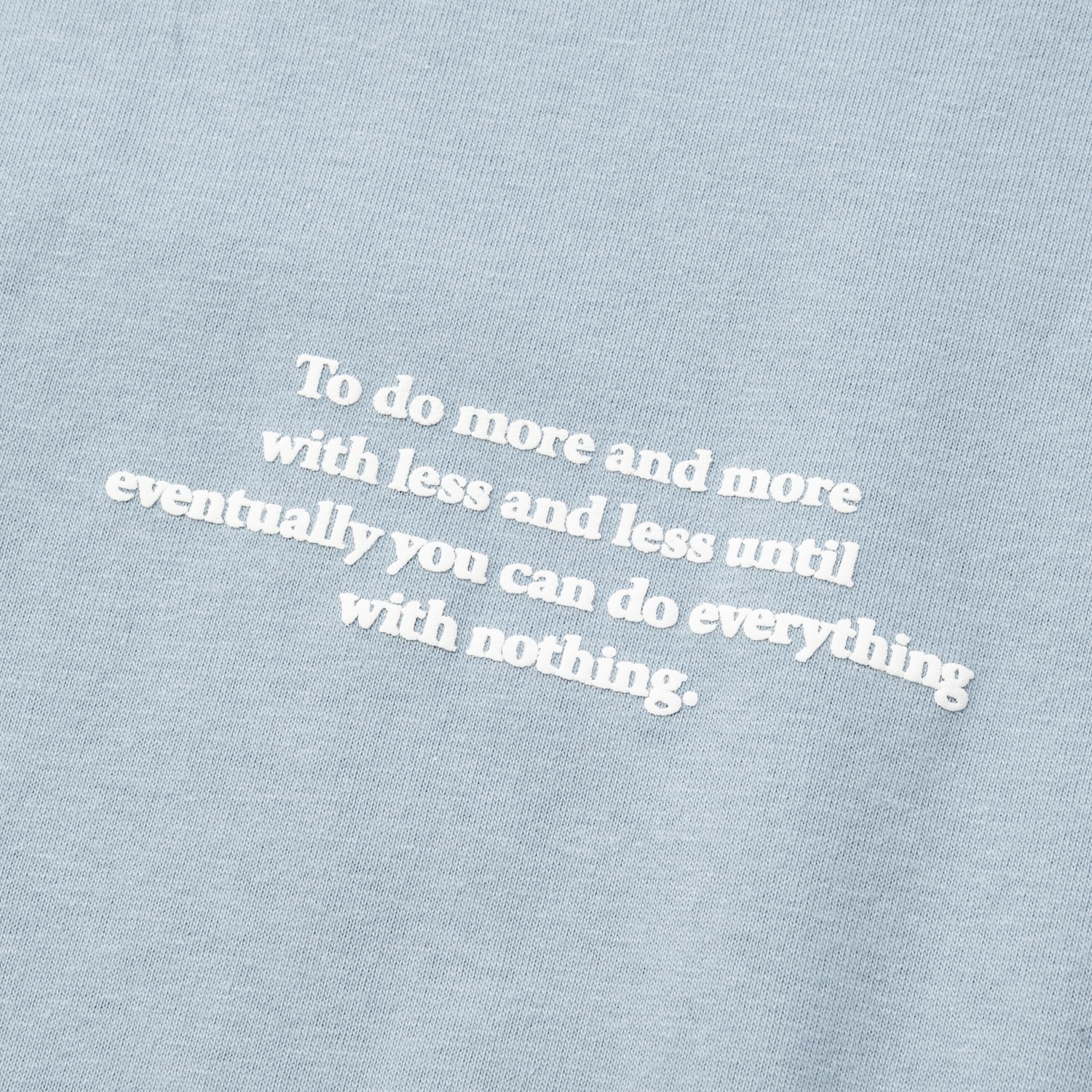 Typography L/S Tee /ACID BLUE