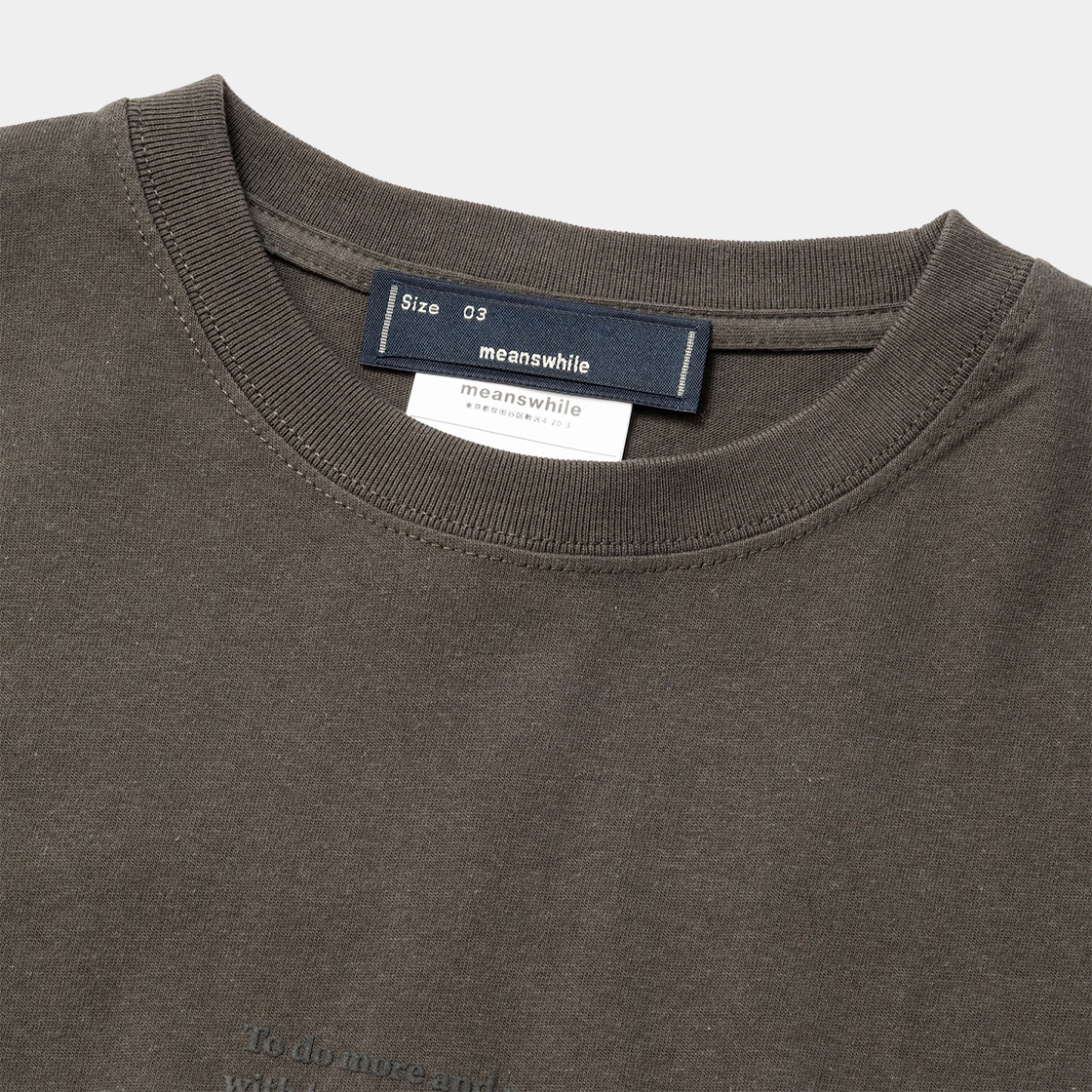Typography L/S Tee /SUMI