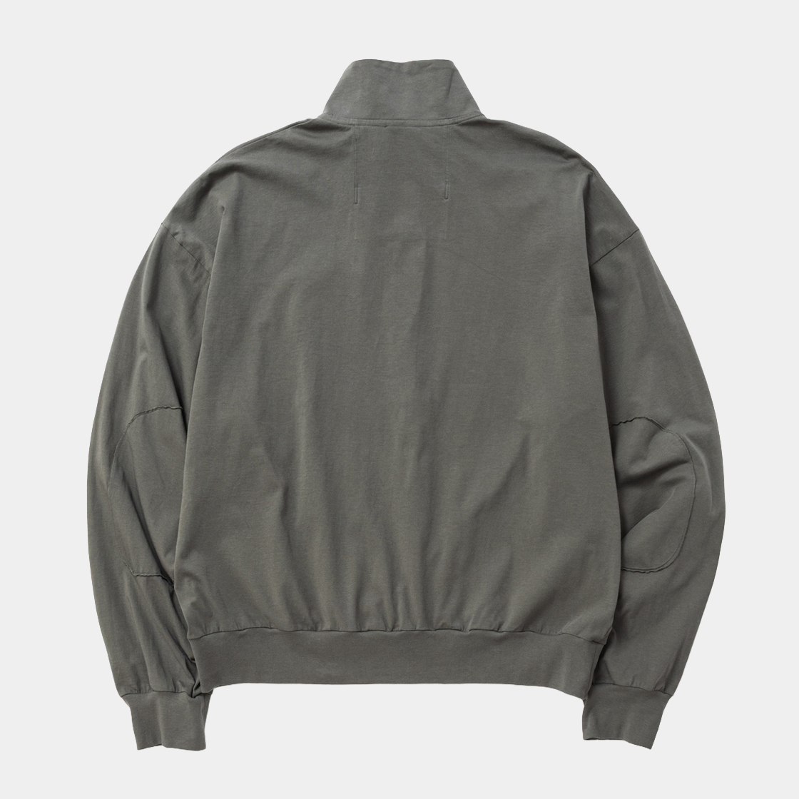 Half-zip Stand Collar L/S /KHAKI